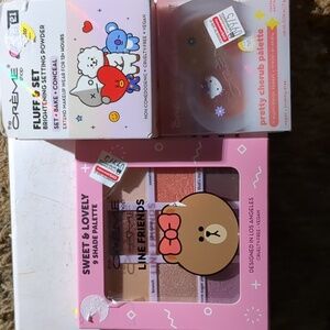 THE CREME SHOP (3) EYESHADOW, BRIGHTENING SETTING POWDER & BLUSH QUAD